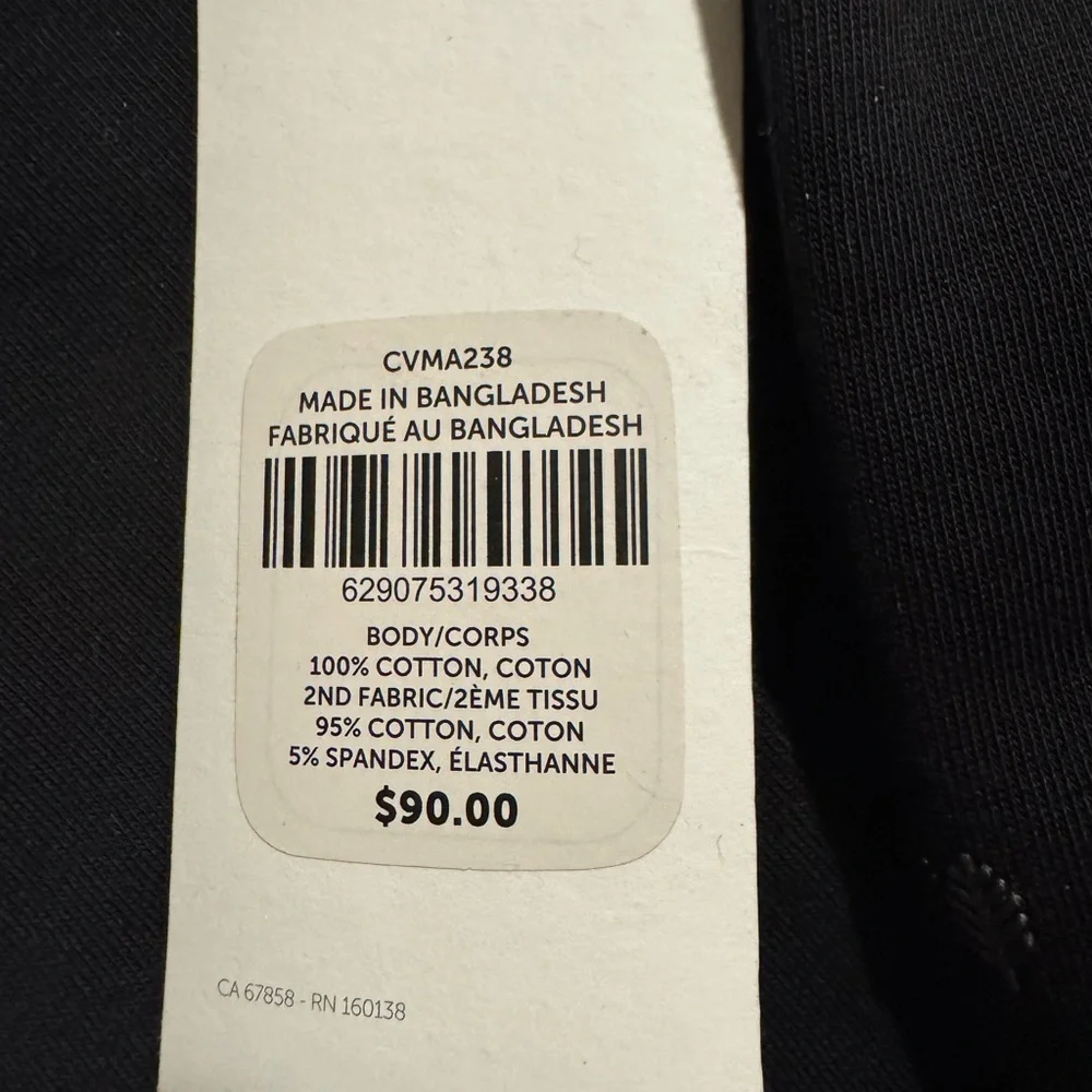 Cory Vines Mens Lightweight‎ Snap Front Jacket Medium Black Cotton NWT MSRP $90